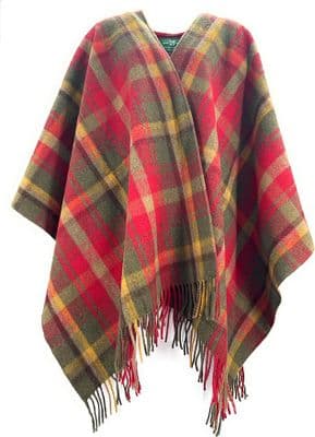 Dark Maple Women's Pure Wool Cape