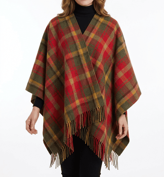 Dark Maple Women s Pure Wool Cape