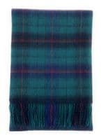 Davidson Modern Tartan Pure Lambswool Large Clan Scarf Unisex 180cm x 30cm