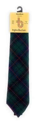 Davidson Modern Wool Tartan Necktie Made In Scotland