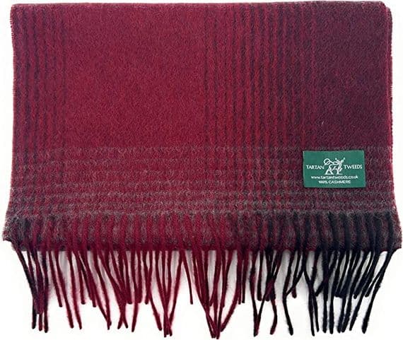 Deep Pink Cashmere | Luxury Womens Tweed Cashmere Scarf