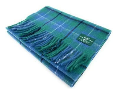 Douglas Ancient Tartan Lambswool Large Clan Scarf Unisex 180cm x 30cm