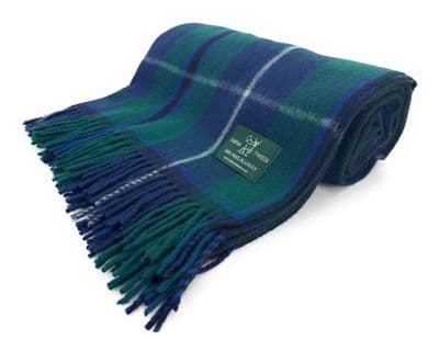 Douglas Modern New Wool Large Tartan Blanket Throw