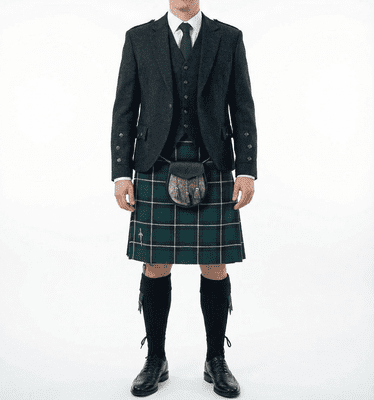 Douglas Modern Tartan 8 Yard Wool Blend Kilt