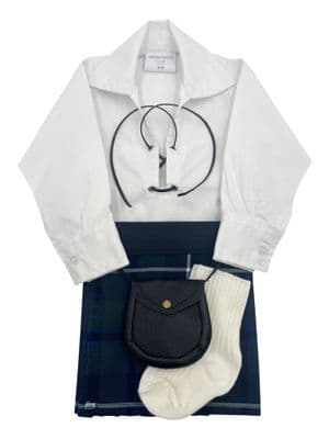 Douglas Modern Tartan Baby Kilt Outfit