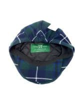 Douglas Modern Tartan Flat Cap Made In Scotland