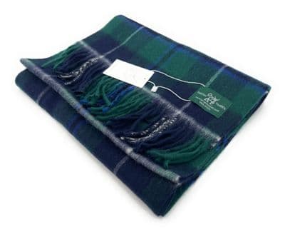 Douglas Modern Tartan Lambswool Large Clan Scarf Unisex 180cm x 30cm
