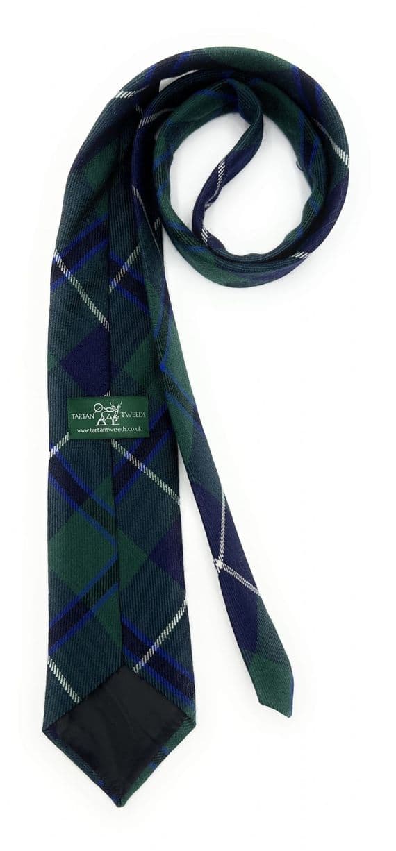 Douglas Modern Wool Tartan Necktie Made In Scotland