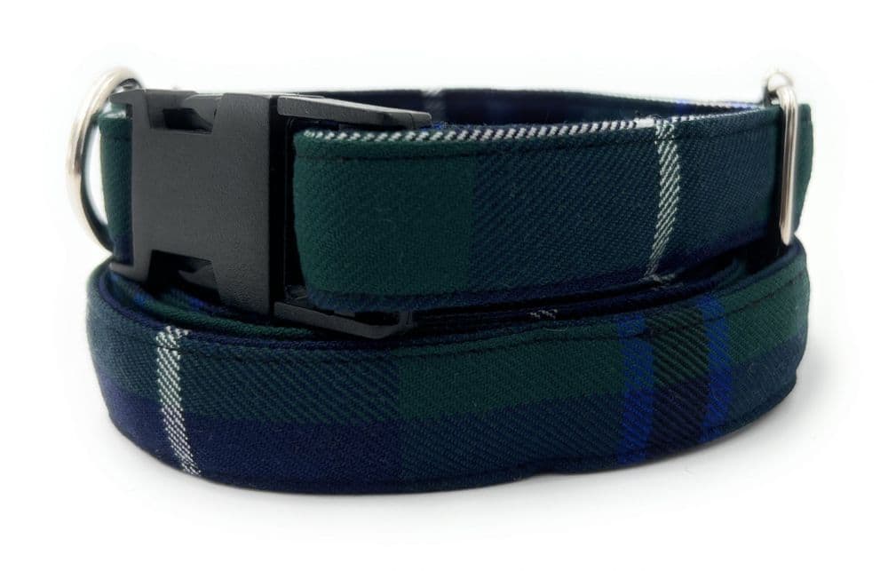 Douglas Tartan Dog Collar And Lead Set