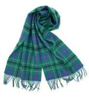 Duncan Ancient Tartan Pure Lambswool Large Clan Scarf Unisex 180cm x 30cm