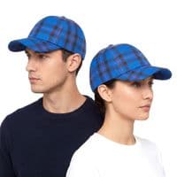 Elliot Tartan Baseball Cap, Deep Crown, Unisex Fit 57-62cm, Made in Scotland