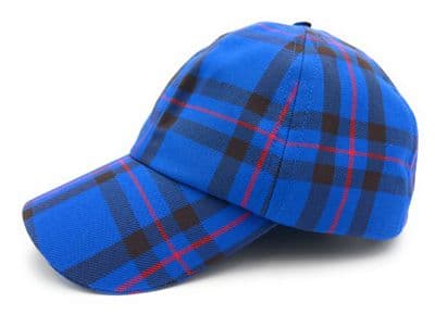 Elliot Tartan Baseball Cap, Deep Crown, Unisex Fit 57-62cm, Made in Scotland