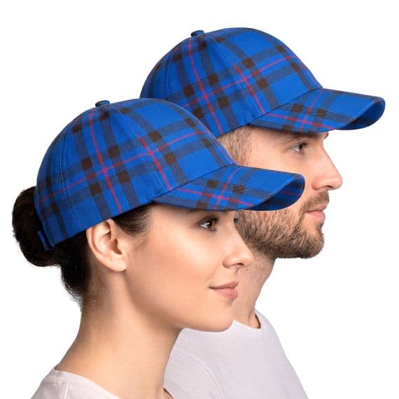 Elliot Tartan Baseball Cap, Deep Crown, Unisex Fit 57-62cm, Made in Scotland