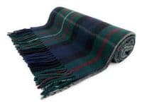 Ferguson Modern Wool Tartan Knee Blanket 100% New Wool