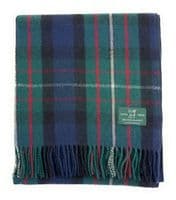 Ferguson Modern Wool Tartan Knee Blanket 100% New Wool