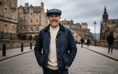 Ferguson Tartan Flat Cap Comfort Fit Quilted Lining Made in Scotland