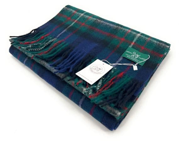 Ferguson Tartan Lambswool Large Clan Scarf Unisex 180cm x 30cm