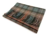 Fraser Hunting  Weathered Large Lambswool Clan Scarf Unisex 180 cm x 30 cm