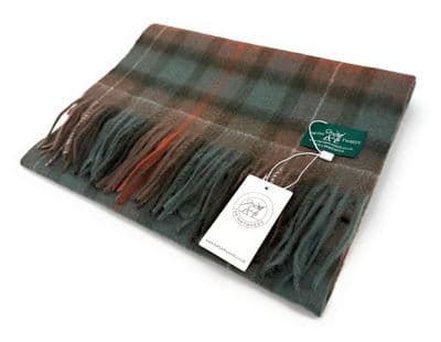 Fraser Hunting  Weathered Large Lambswool Clan Scarf Unisex 180 cm x 30 cm
