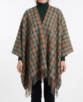Fraser Hunting Weathered Women's Pure Wool Cape