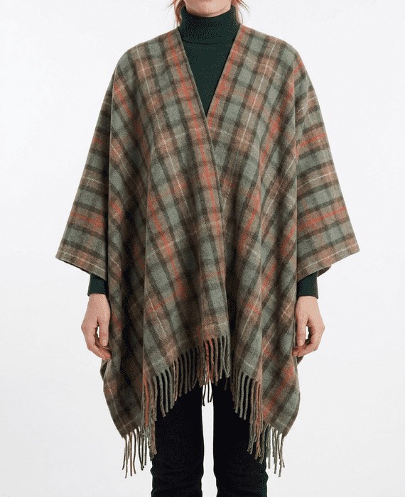 Fraser Hunting Weathered Women's Pure Wool Cape