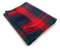 Fraser Red Tartan Lambswool Large Clan Scarf Unisex 180cm x 30cm
