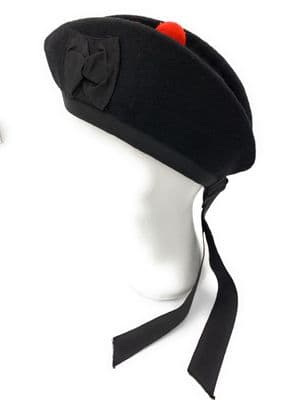 Glengarry Hat Plain Black