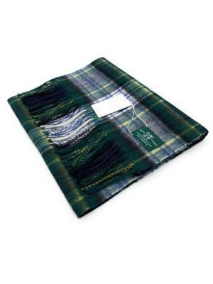 Gordon Dress Tartan Lambswool Large Clan Scarf Unisex 180 cm x 30 cm