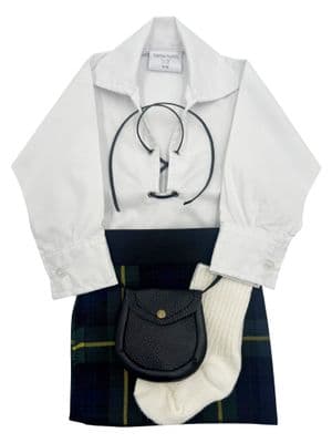 Gordon Modern Tartan Baby Kilt Outfit | Traditional Scottish Baby Highland Wear