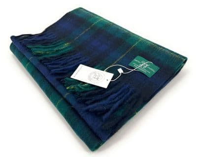 Gordon Modern Tartan Lambswool Large Clan Scarf Unisex 180cm x 30cm