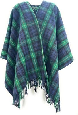 Gordon Modern Tartan Women's Pure Wool Cape