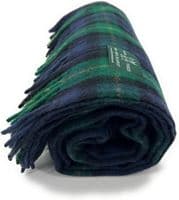 Gordon Modern Wool Large Tartan Blanket Throw Rug