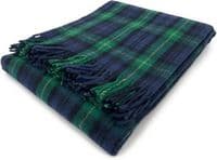 Gordon Modern Wool Large Tartan Blanket Throw Rug