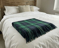 Gordon Modern Wool Large Tartan Blanket Throw Rug