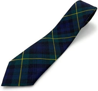Gordon Modern Wool Tartan Necktie Made In Scotland