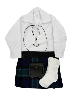 Graham Of Menteith Tartan Baby Kilt Outfit | Traditional Scottish Baby Highland Wear