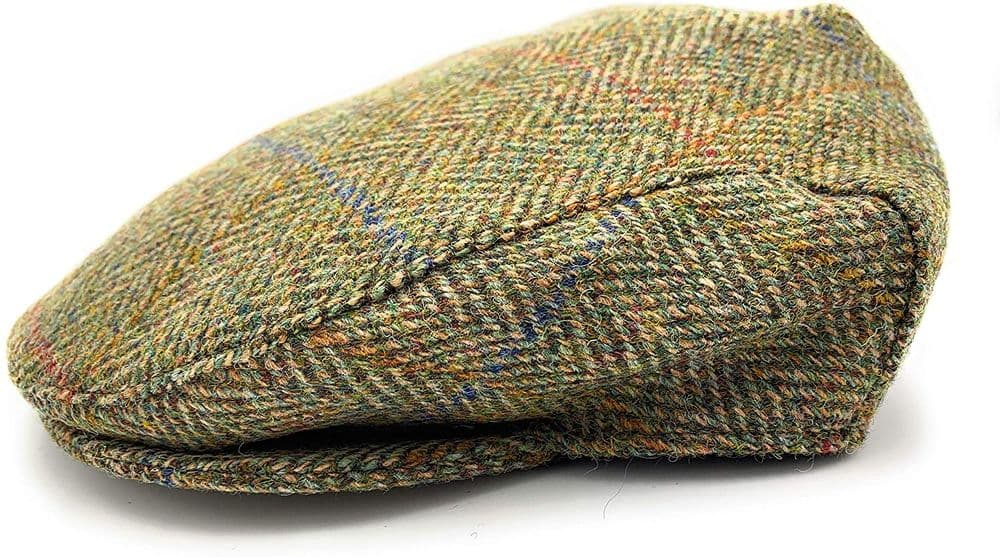 Green top tweed cap
