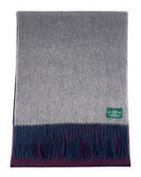 Grey-Navy Cashmere | Luxury Mens Tweed Cashmere Scarf