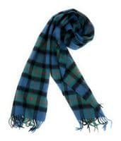 Gunn Ancient Large Tartan Lambswool Clan Scarf Unisex 180cm x 30cm