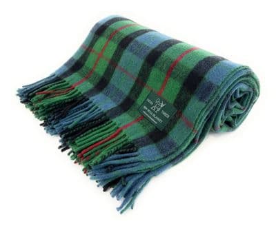 Gunn Ancient New Wool Large Tartan Blanket Throw Rug