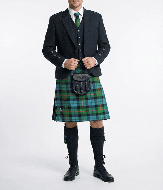 Gunn Ancient Tartan 8 Yard Wool Blend Kilt