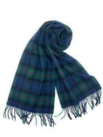 Gunn Modern Large Tartan Lambswool Clan Scarf Unisex 180cm x 30cm
