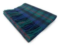 Gunn Modern Large Tartan Lambswool Clan Scarf Unisex 180cm x 30cm