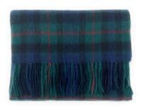 Gunn Modern Large Tartan Lambswool Clan Scarf Unisex 180cm x 30cm