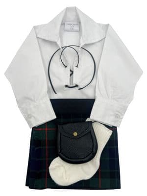 Gunn Modern Tartan  Baby Kilt Outfit | Traditional Scottish Baby Highland Wear