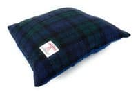 Harris Tweed Black Watch Tartan Square Cushion Cover 40 cm x 40 cm Made in Scotland