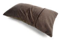 Harris Tweed Brown Herringbone Rectangular Cushion Cover 44 cm x 26 cm Made in Scotland