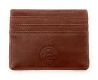 Harris Tweed Brown Herringbone Small Compact Double Sided Card Holder Wallet