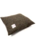 Harris Tweed Brown Herringbone Square Cushion Cover 40cm x 40cm Made in Scotland
