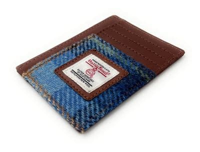 Harris Tweed Compact Card Holder Wallet ID Window Unisex